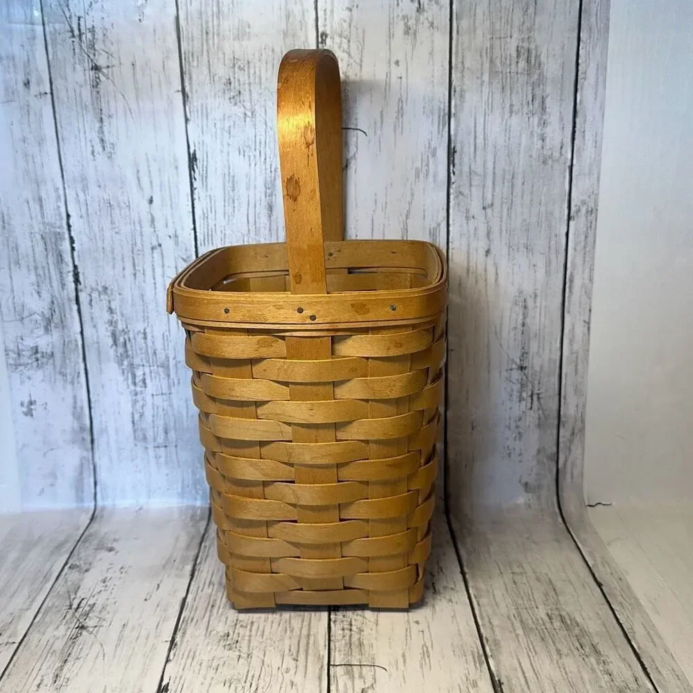 Longaberger 2001 Made By Me‎ Hand Woven Basket Dresden 13”